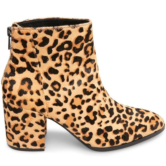 Steve Madden Womens Jillian Zipper Pointed Toe Ankle Boots Boho Trendy Leather - Picture 5 of 12